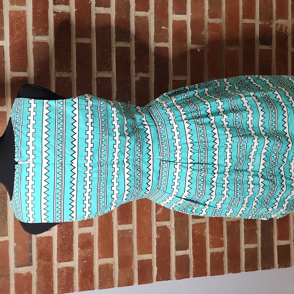 Cynthia Rowley blue fit and flare dress, size 8 - Picture 6 of 7